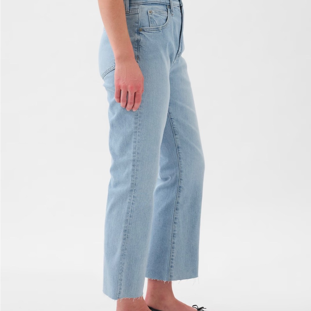 Gap Light Blue Straight Leg Jeans High Waisted Vintage Inspired - Picture 3 of 8